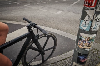 Front Wheel of a City Bike